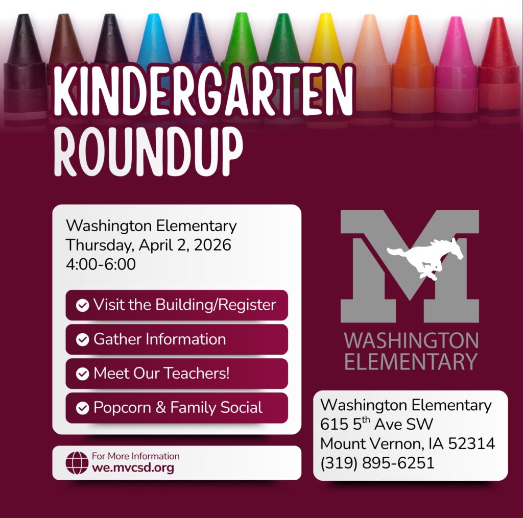 Kindergarten Roundup Information for 2026-27 School Year