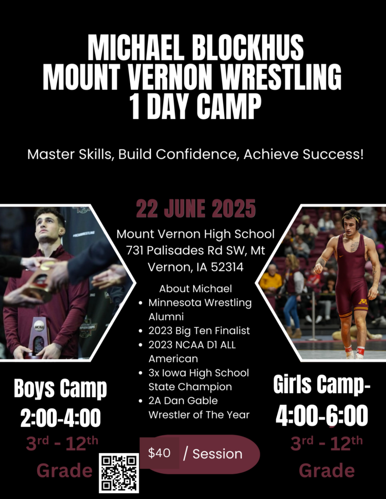 Michael Blockhus MVWC Wrestling Camp Form
