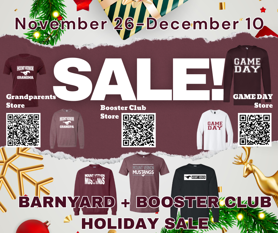 Booster Club Two Week Holiday Sale