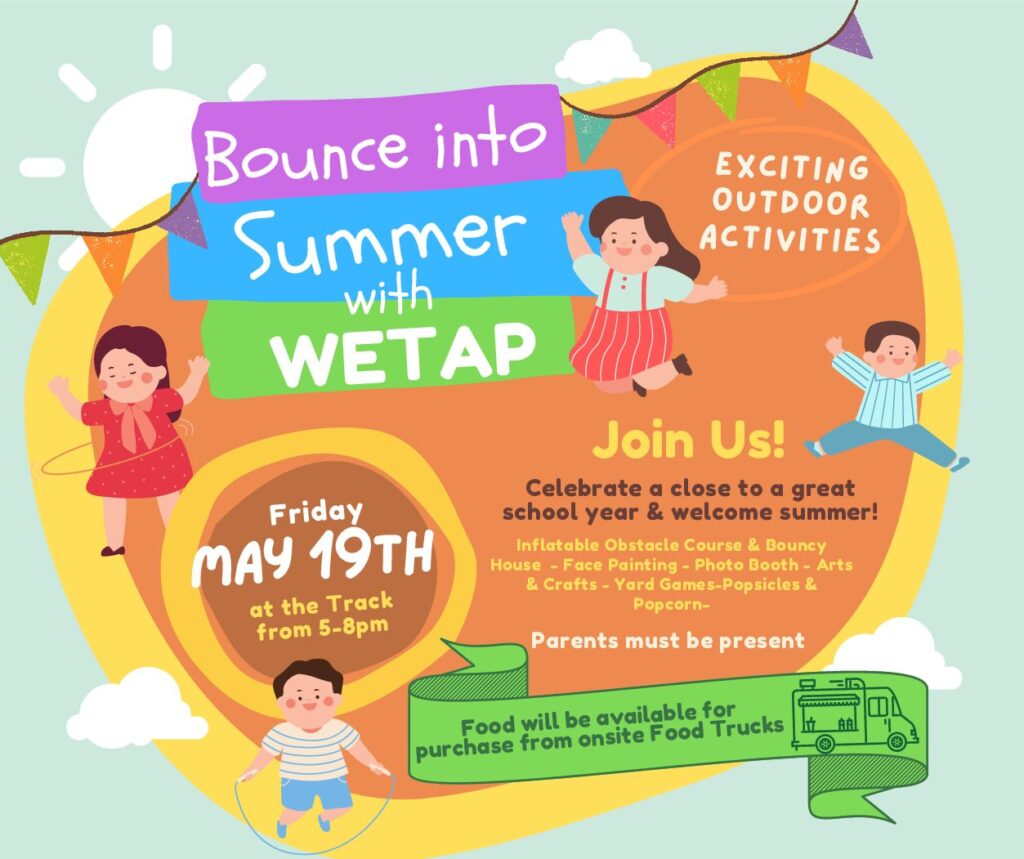 WETAP Summer Celebration May 19th, 2023!
